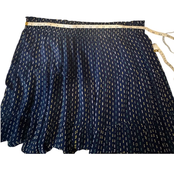 NWT Loft Mini Skirt Navy with Pattern XL - Picture 5 of 6